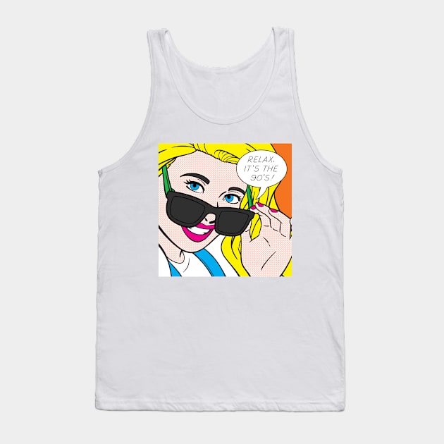 Relax, It's Popart Tank Top by corbinhunsaker